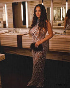 Robe de soirée strass