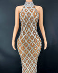Robe de soirée strass