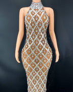 Robe de soirée strass