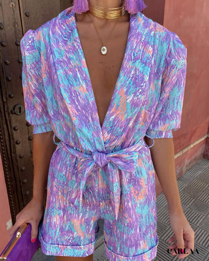 Combishort multicolore