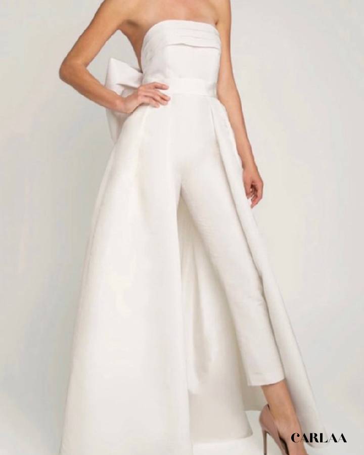 Combinaison robe de mariée pantalon