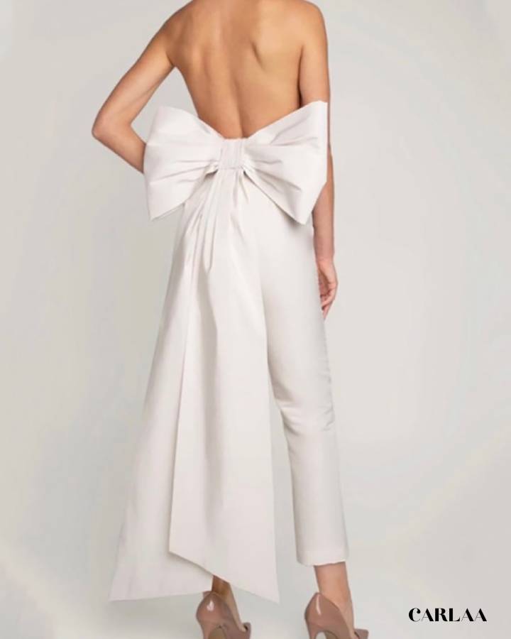 Combinaison robe de mariée pantalon