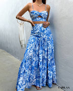 Ensemble jupe longue et haut chic