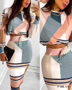 Ensemble crop top jupe longue