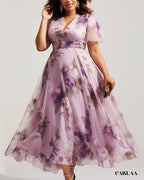 Plus size floral dress