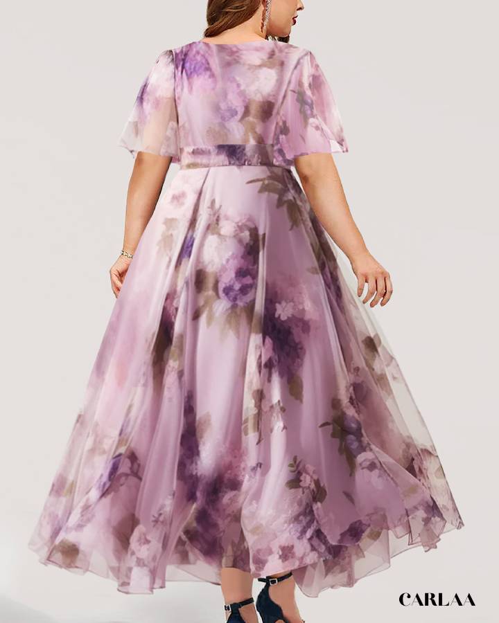 Plus size floral dress