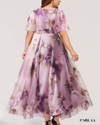 Plus size floral dress