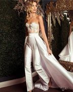 Combinaison Mariage Élégante Bustier