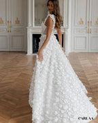 Robe longue blanche femme