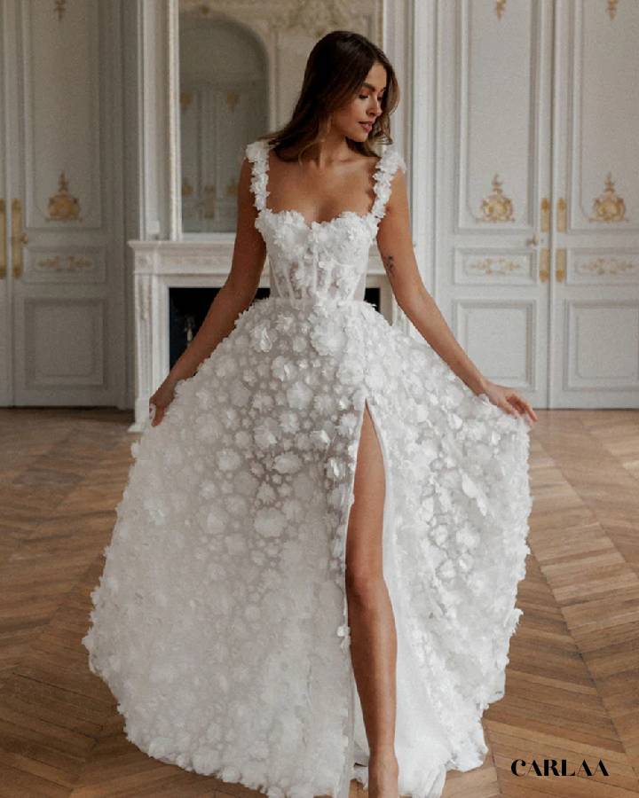 Robe longue blanche femme