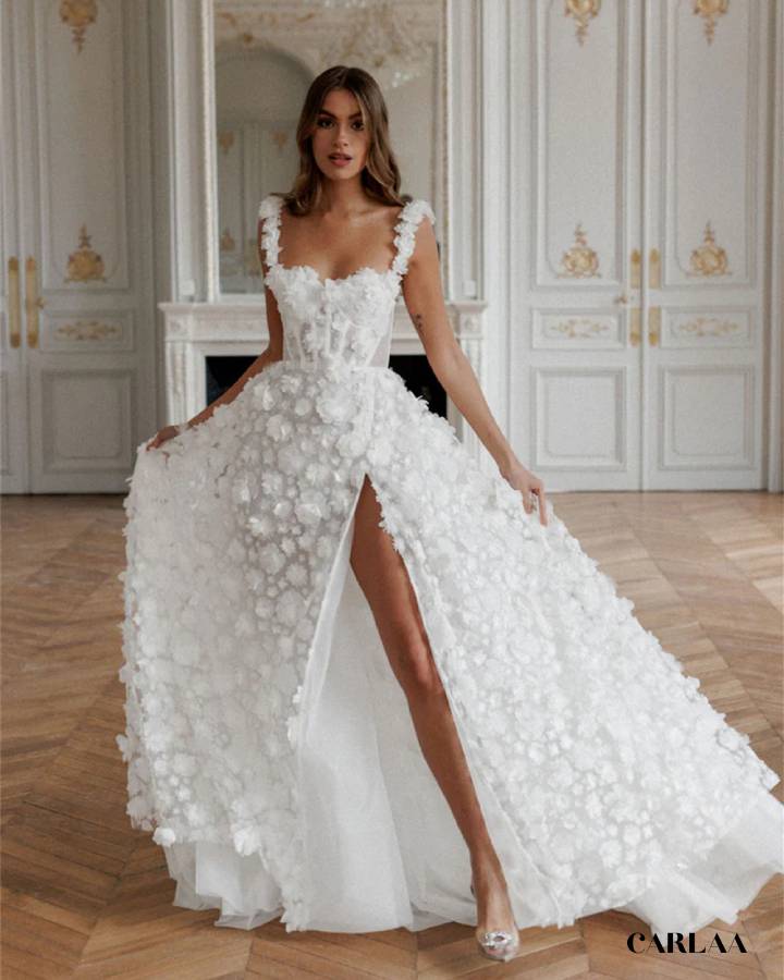Robe longue blanche femme