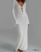 Robe de plage blanche