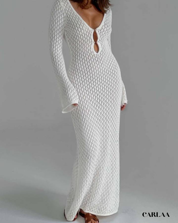 Robe de plage blanche