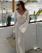 Robe de plage blanche