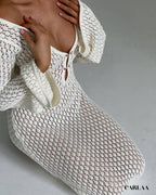 Robe de plage blanche