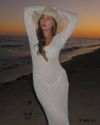 Robe de plage blanche