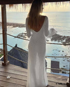 Robe de plage blanche