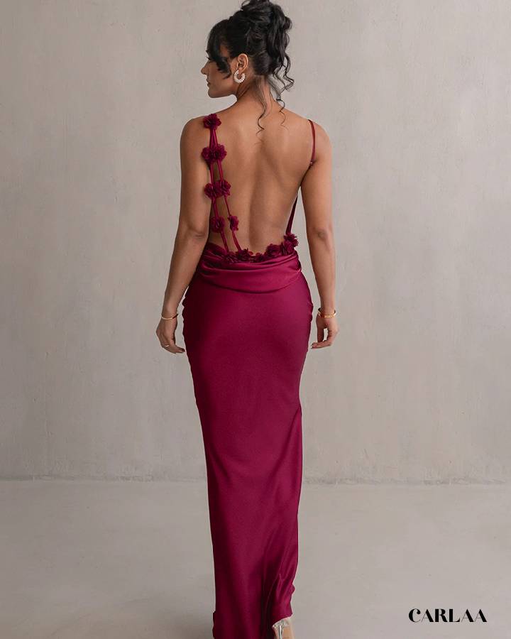 Robe dos nu femme