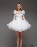 Robe blanche courte chic