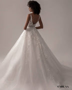 Robe de mariée dentelle dos nu