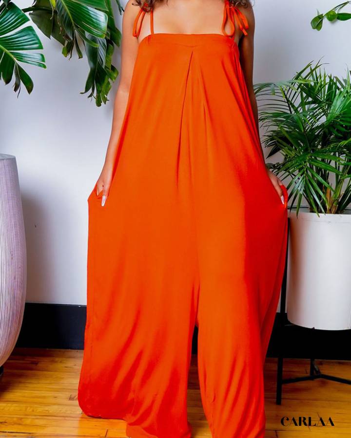 Women's wide-leg jumpsuit