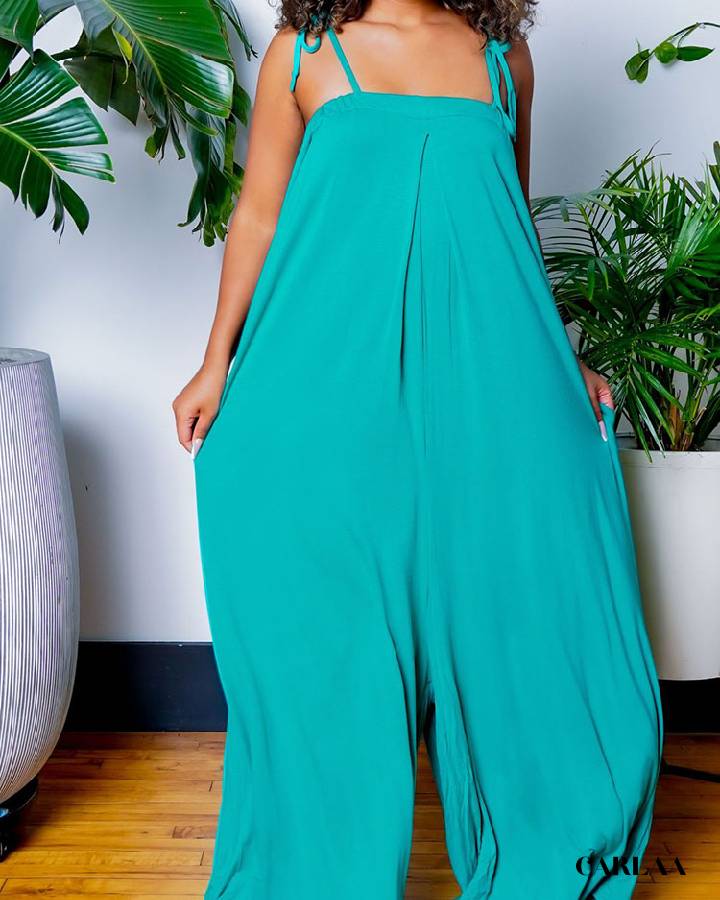 Women's wide-leg jumpsuit