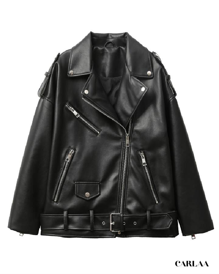 Veste longue noire femme