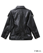 Veste longue noire femme