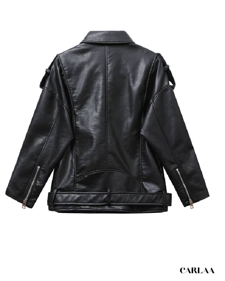 Veste longue noire femme