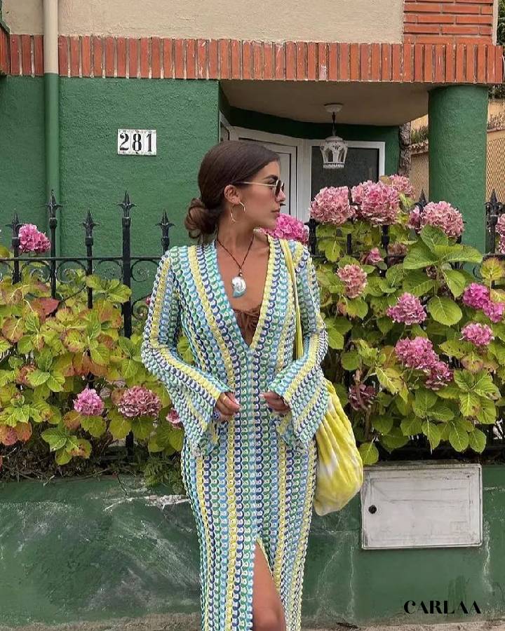 Crochet beach dress