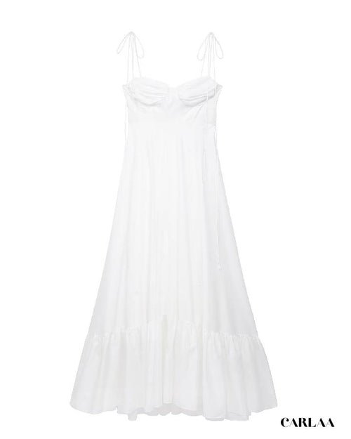 Flowy white dress