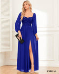 Long-sleeved formal dress