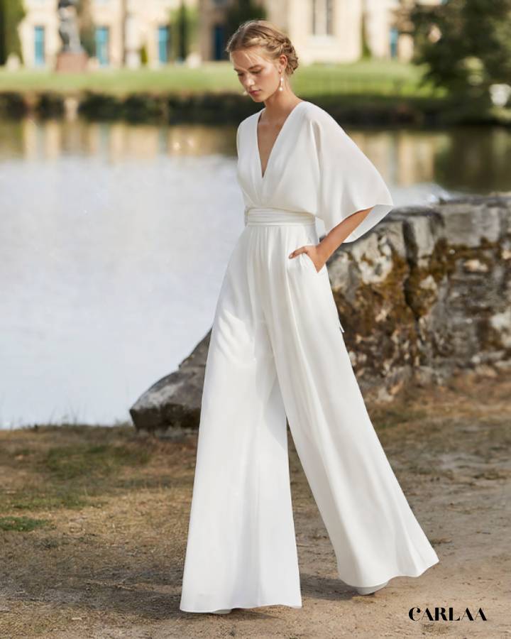 Flowy White Jumpsuit
