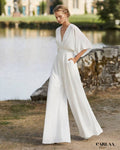 Flowy White Jumpsuit