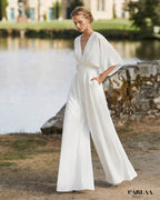 Flowy White Jumpsuit