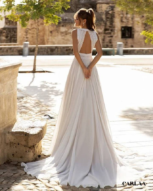 Robe de mariée sobre et élégante