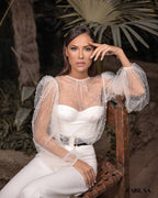 Women's dressy jumpsuit for a wedding