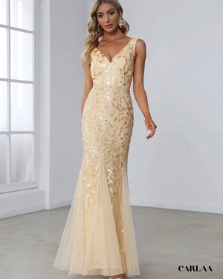 Robe de soirée avec paillette