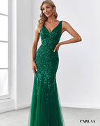Robe de soirée avec paillette