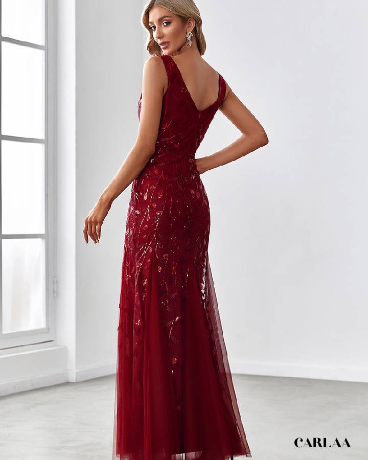 Robe de soirée avec paillette