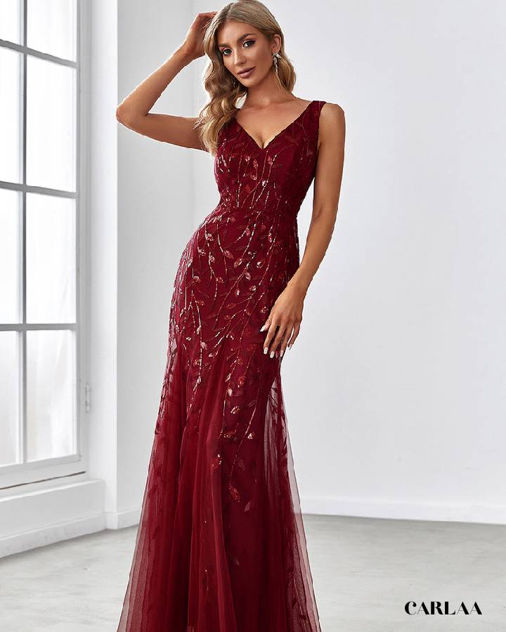 Robe de soirée avec paillette