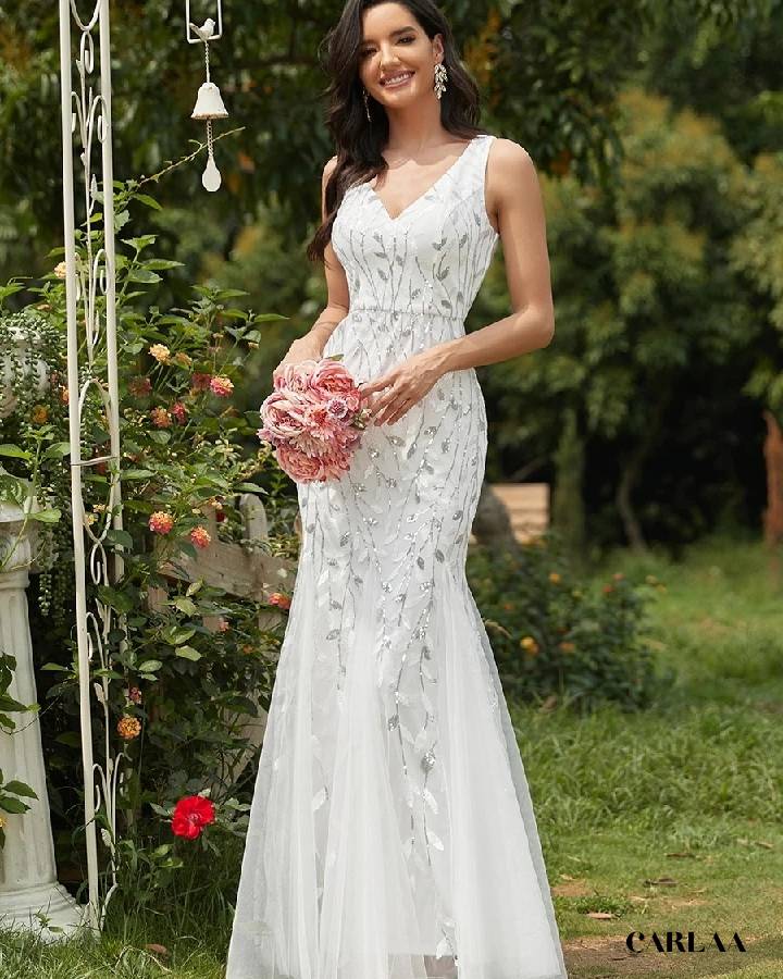 Robe de soirée avec paillette