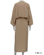 Ensemble jupe longue et haut