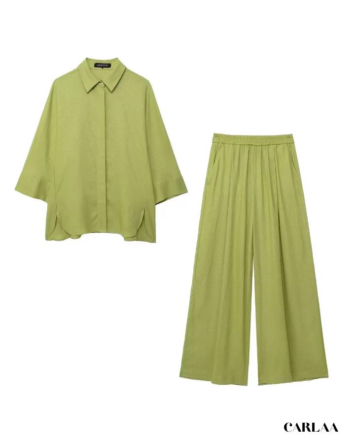 Fluid trousers set