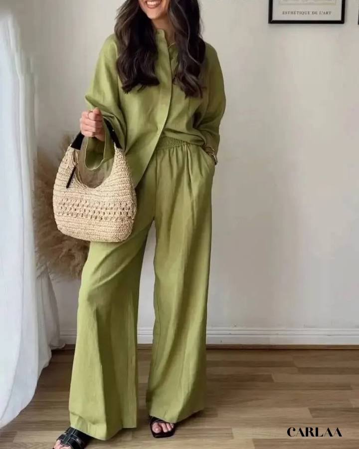 Fluid trousers set