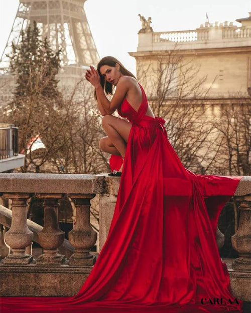 Robe de mariage rouge