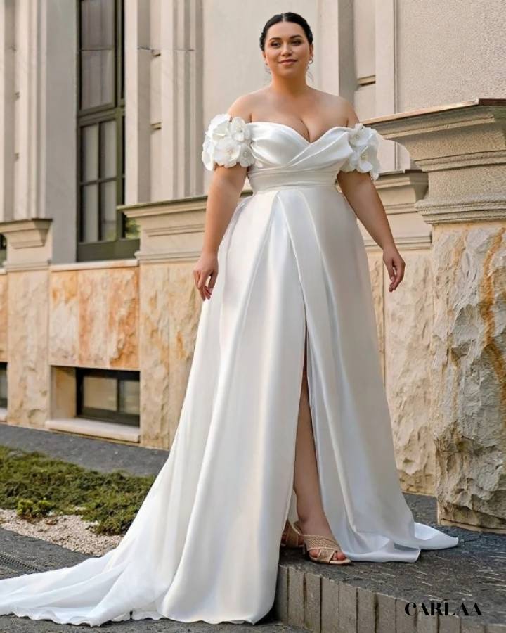 Elegant long dress for a wedding
