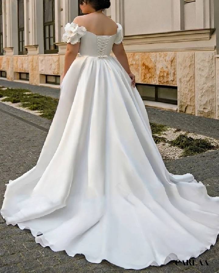 Elegant long dress for a wedding