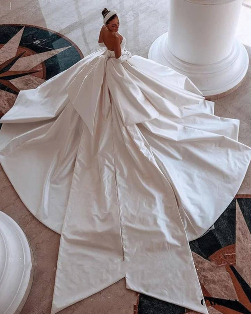 Robe longue blanche mariage