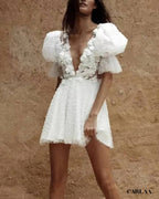 Robe manche bouffante mariage